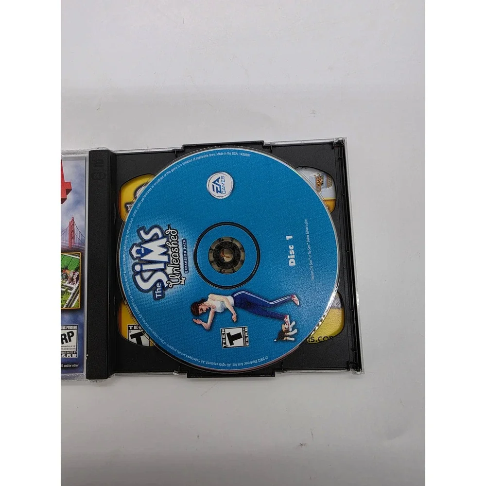 The Sims Unleashed Expansion Pack PC 2002 EA Games 2-Disc Set Maxis Teen